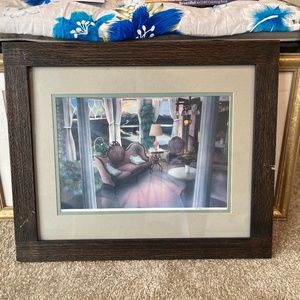 Limited edition Paul sloan art w/ certificate of certification. 1/750. "Interior